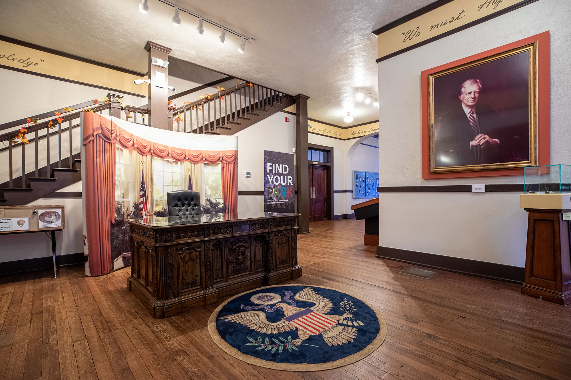 Oval office at Jimmy Carter National Historical Park in Plains, Georgia